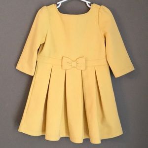 Janie and Jack yellow pleated dress